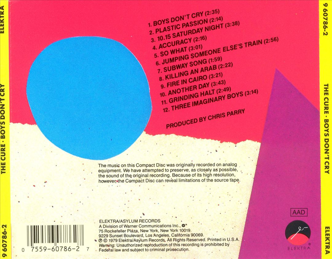 Boys Don't Cry cover art