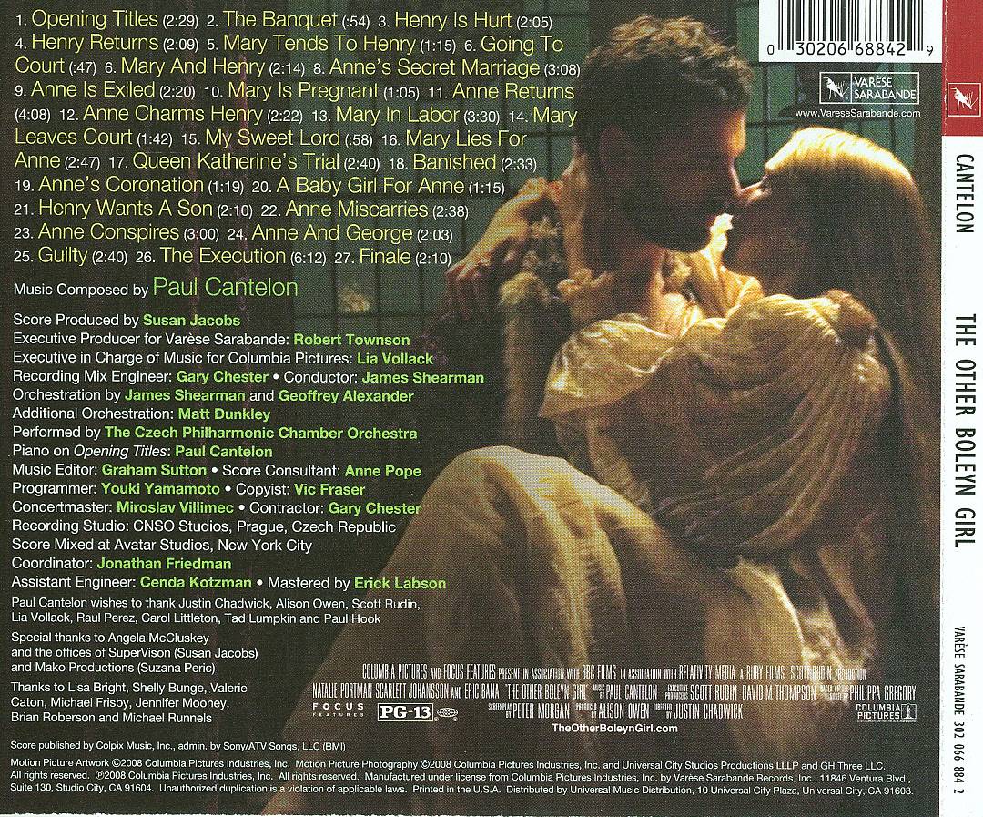 Other Boleyn Girl [Original Motion Picture Soundtrack] cover art