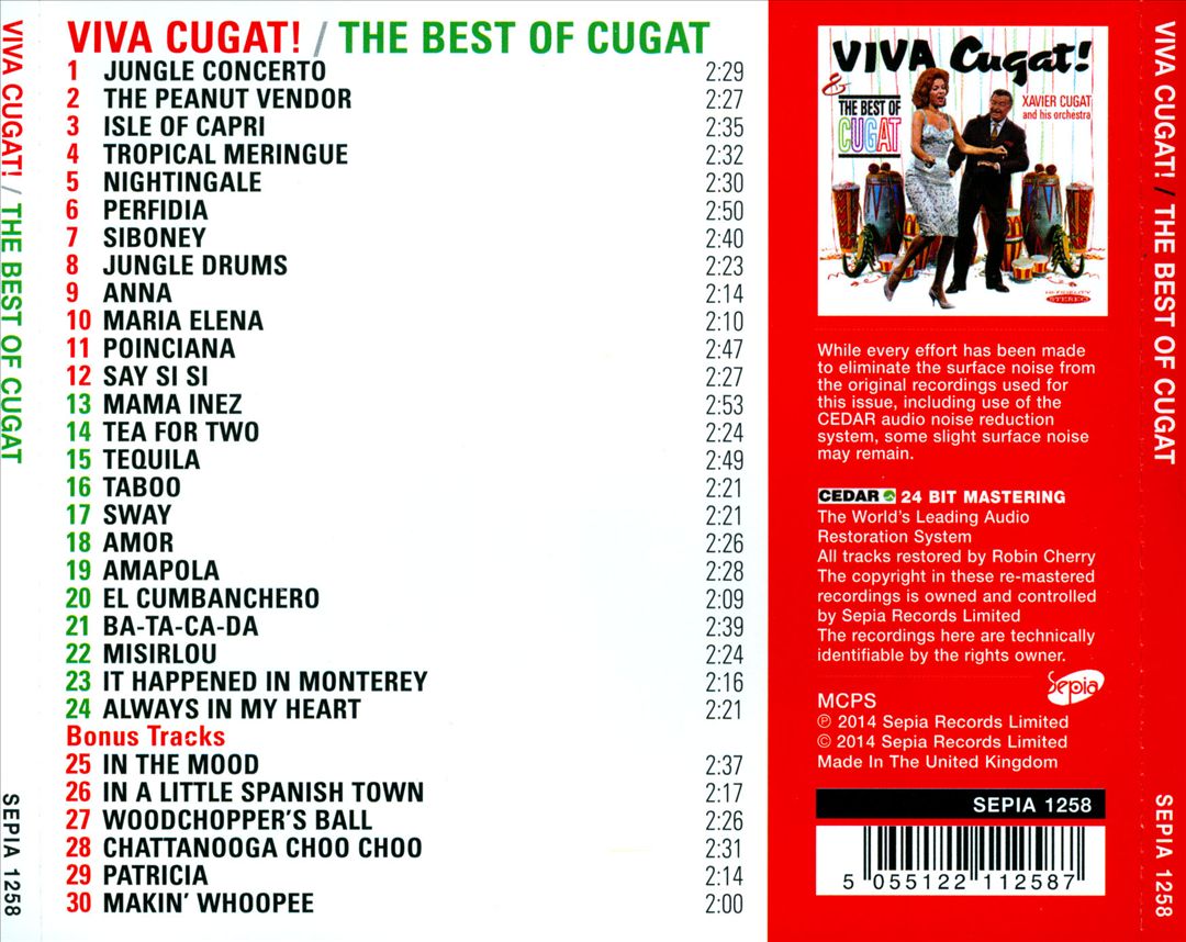 Viva Cugat!/The Best of Cugat cover art