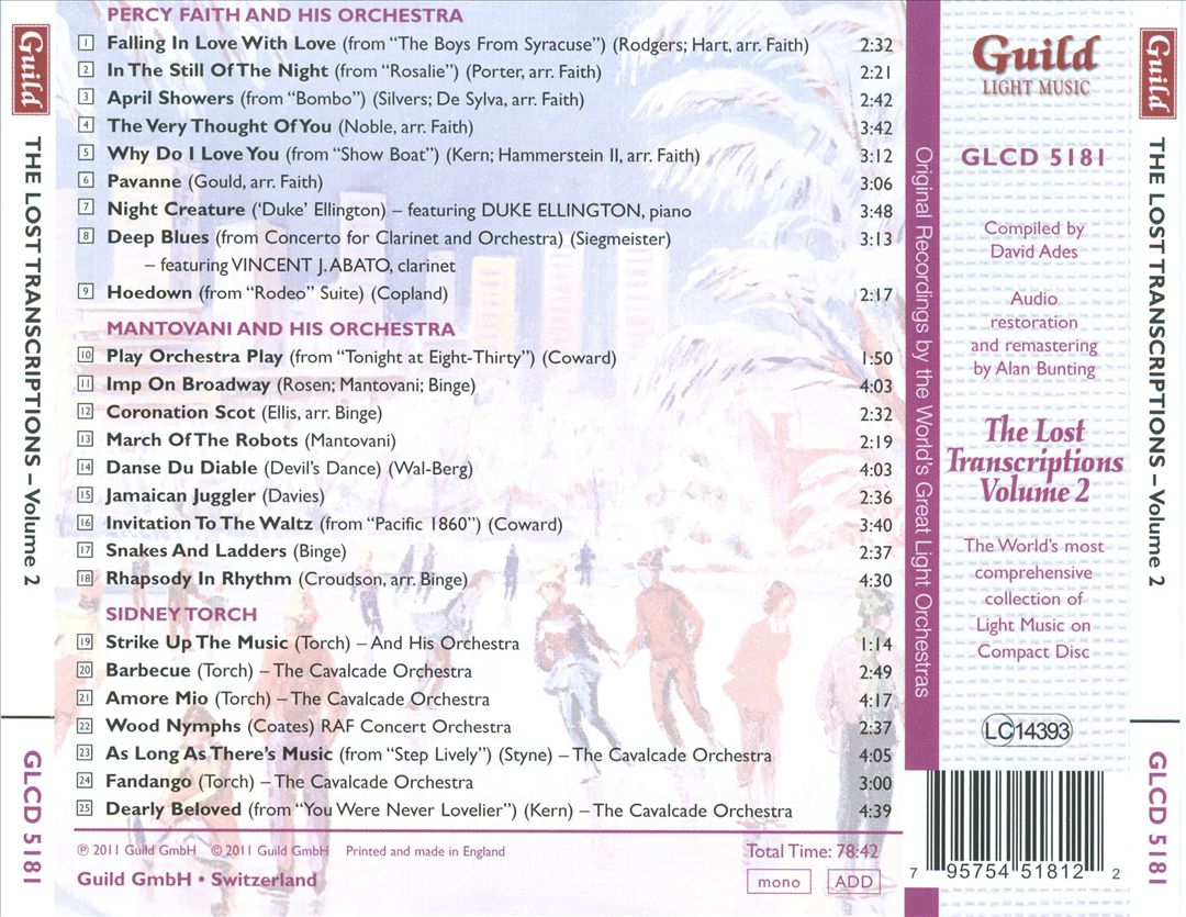 Golden Age of Light Music: The Lost Transcriptions, Vol. 2 cover art