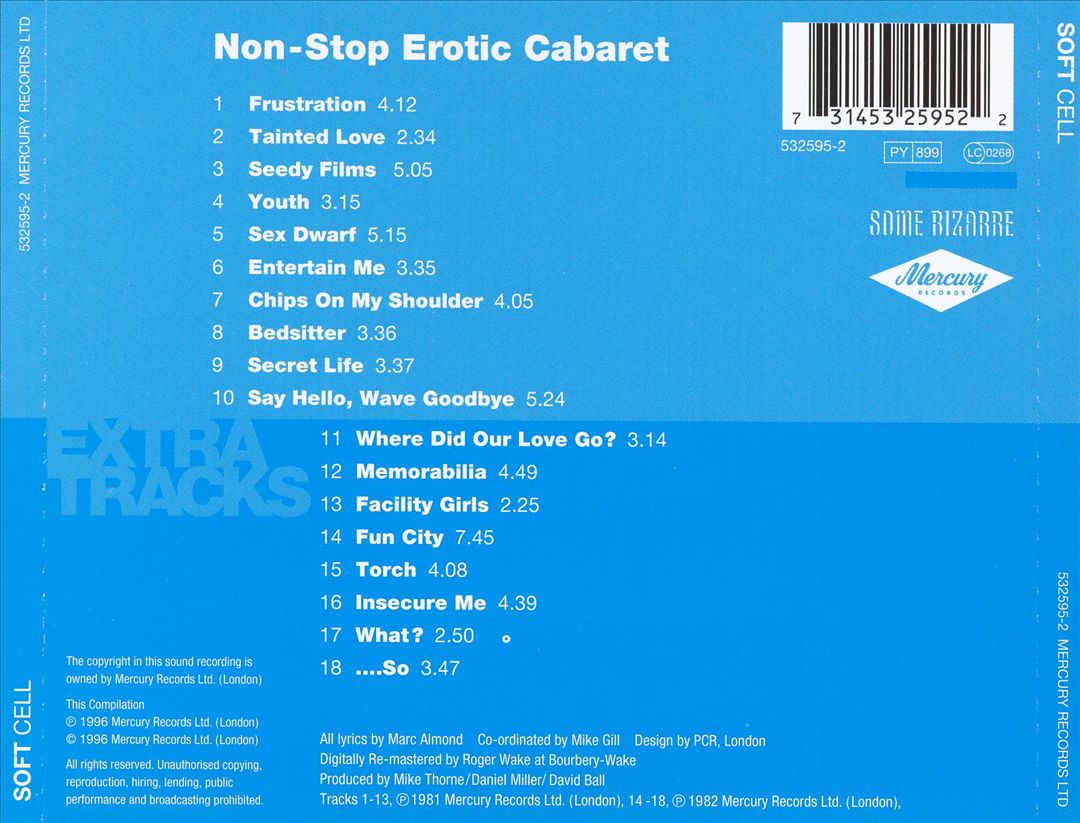 Non-Stop Erotic Cabaret [UK Bonus Tracks] cover art