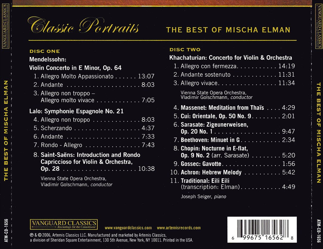 Best of Mischa Elman cover art