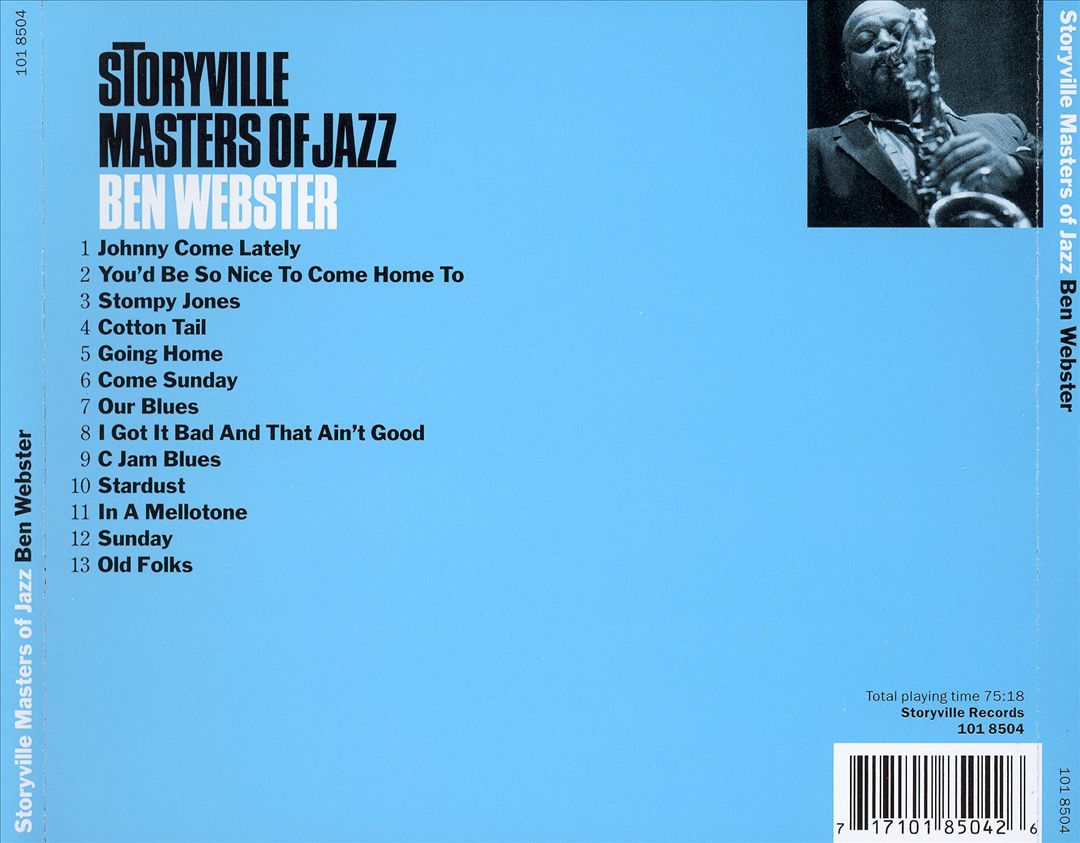 Storyville Ben Webster cover art