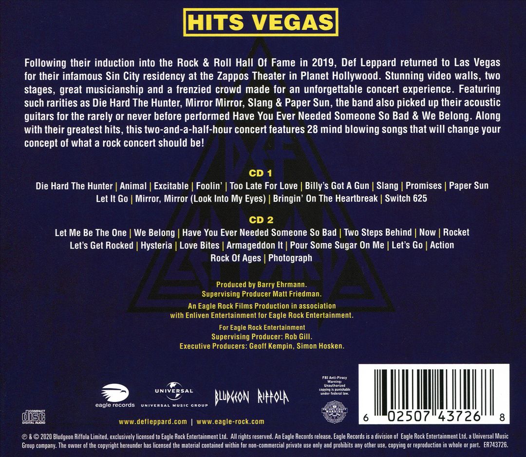 Hits Vegas [Live] cover art