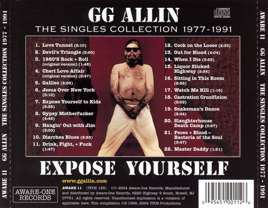 Expose Yourself: The Singles Collection 1977-1991 cover art