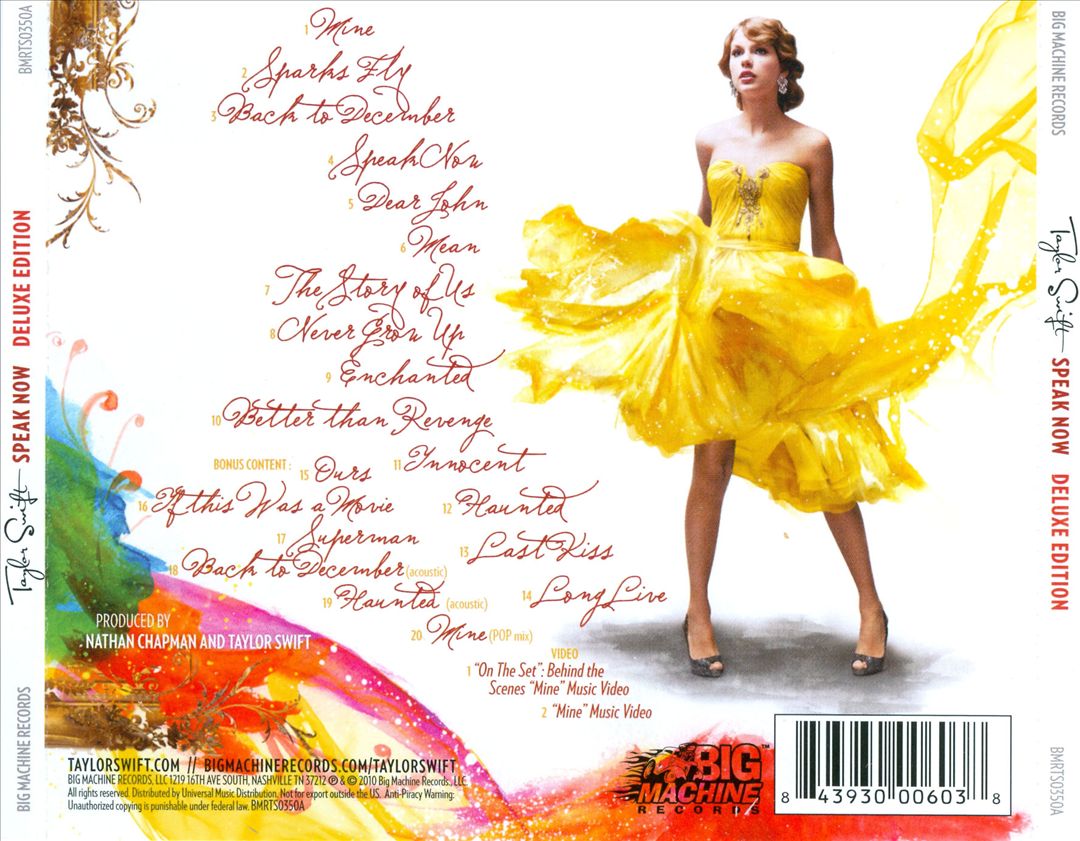 Speak Now [Deluxe Edition] cover art