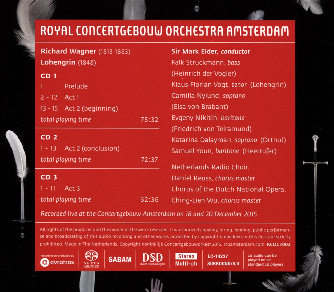 Wagner: Lohengrin cover art