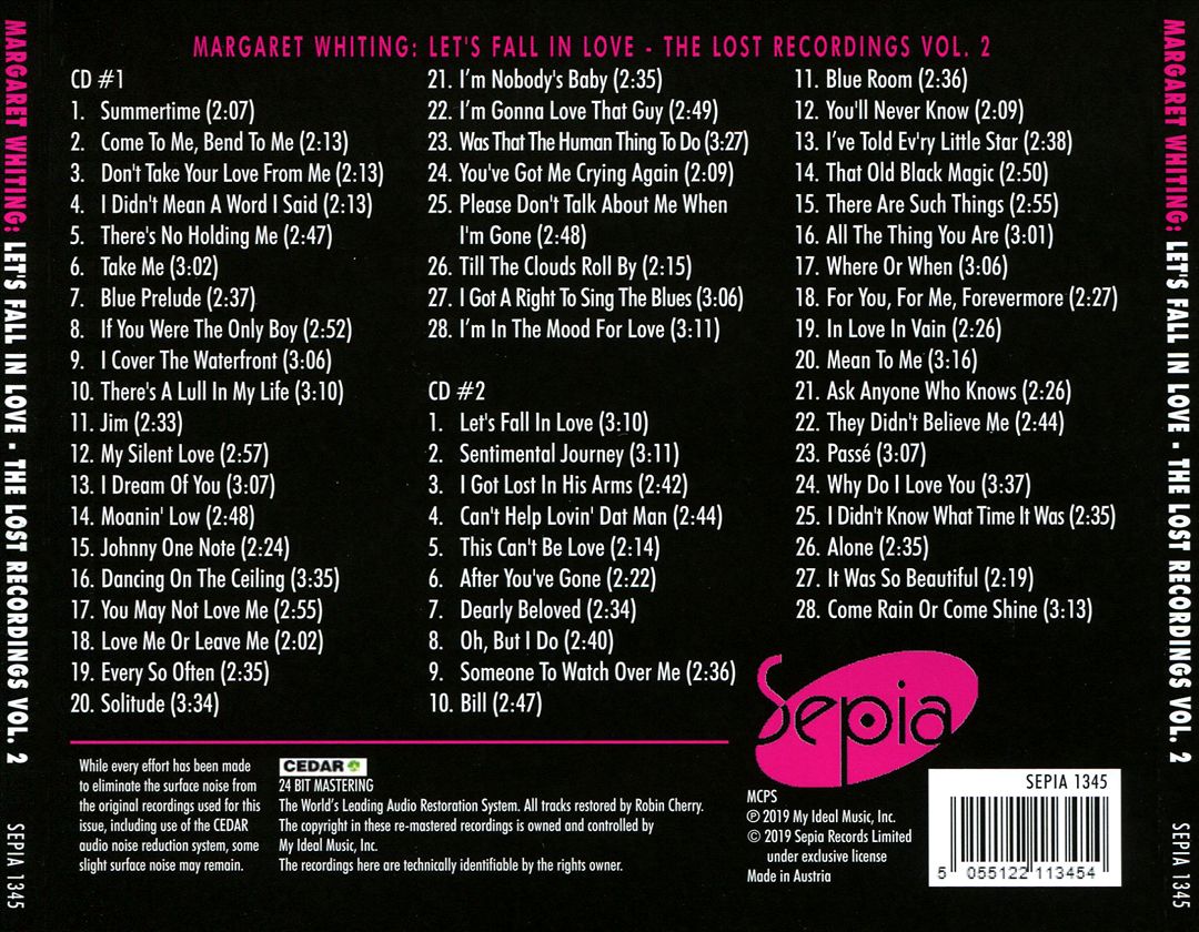 Let's Fall in Love: The Lost Recordings, Vol. 2 cover art