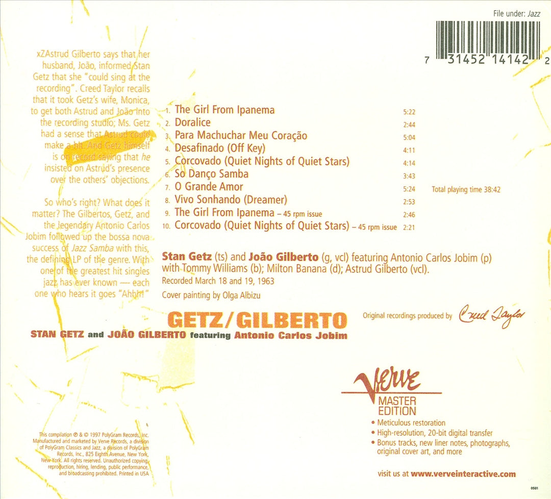 Getz/Gilberto [Bonus Tracks] cover art