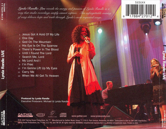 Lynda Randle Live cover art