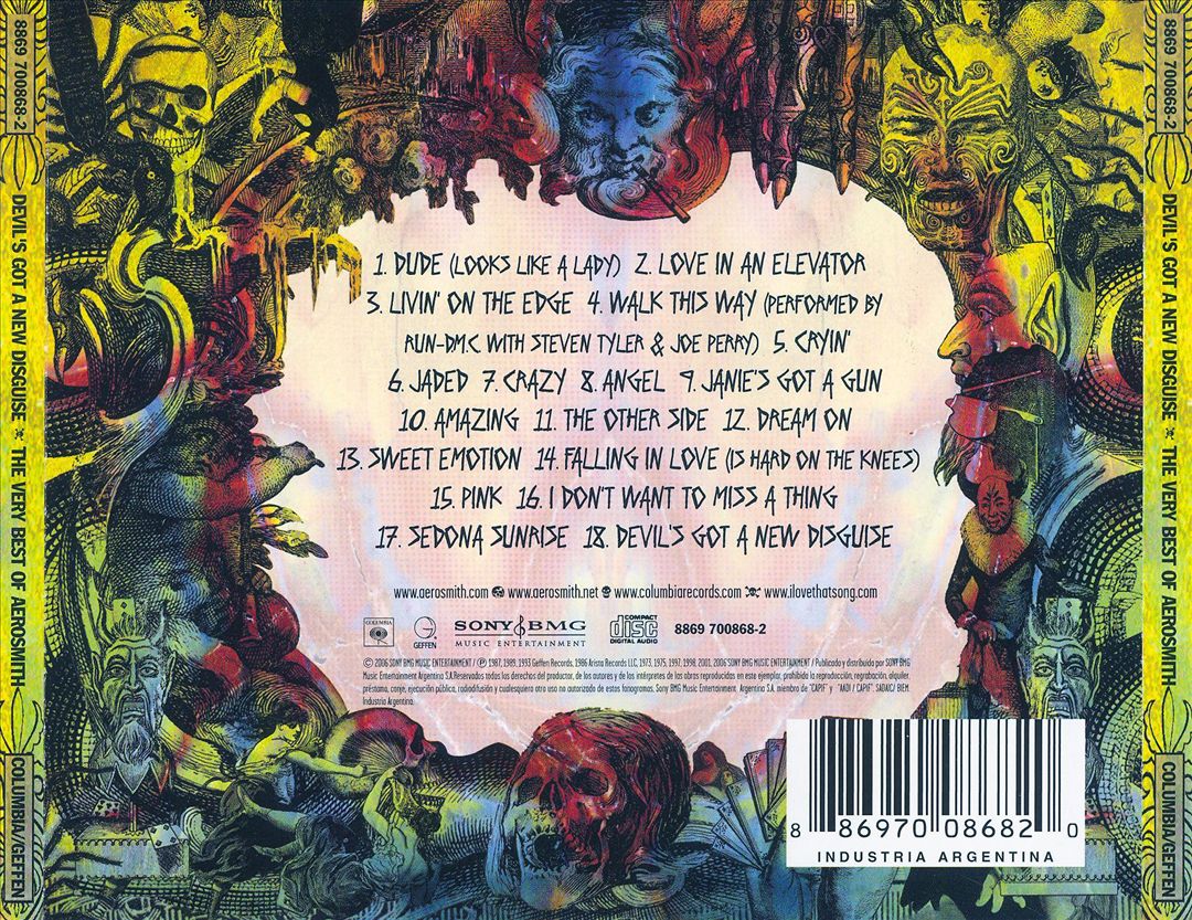 Devil's Got a New Disguise: The Very Best of Aerosmith [Argentina] cover art