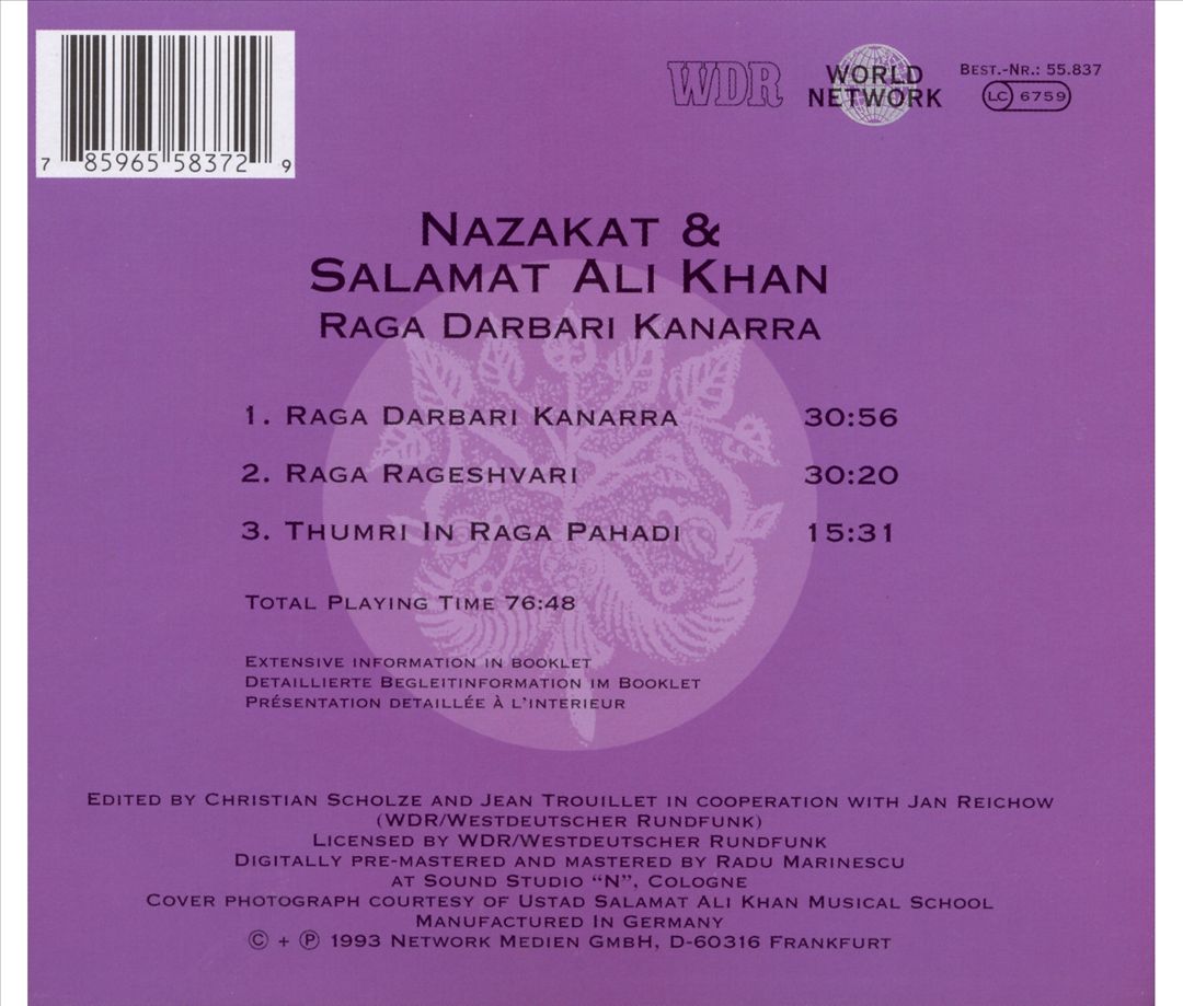 Raga Darbari Kanarra cover art