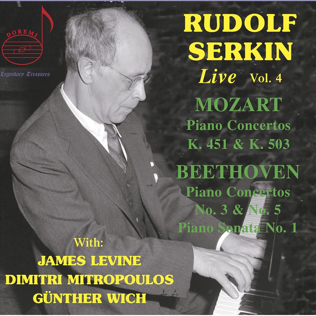 Rudolf Serkin Live, Vol. 4: Mozart, Beethoven cover art
