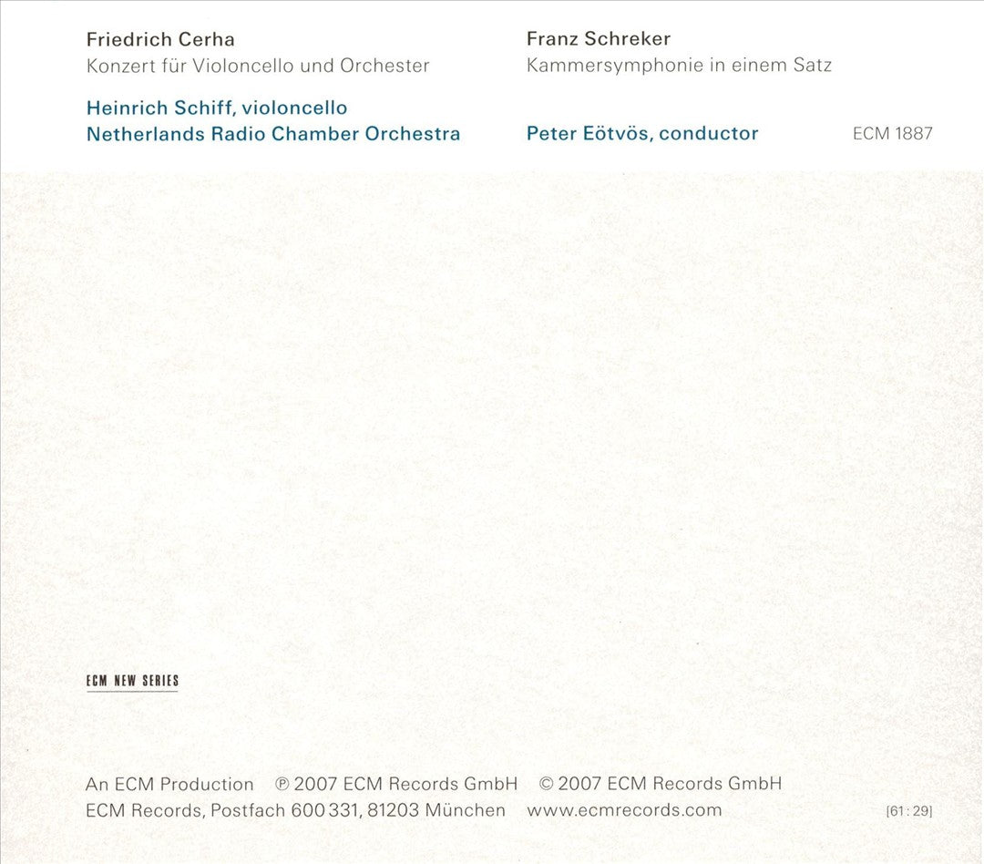 Friedrich Cerha & Franz Schreker cover art