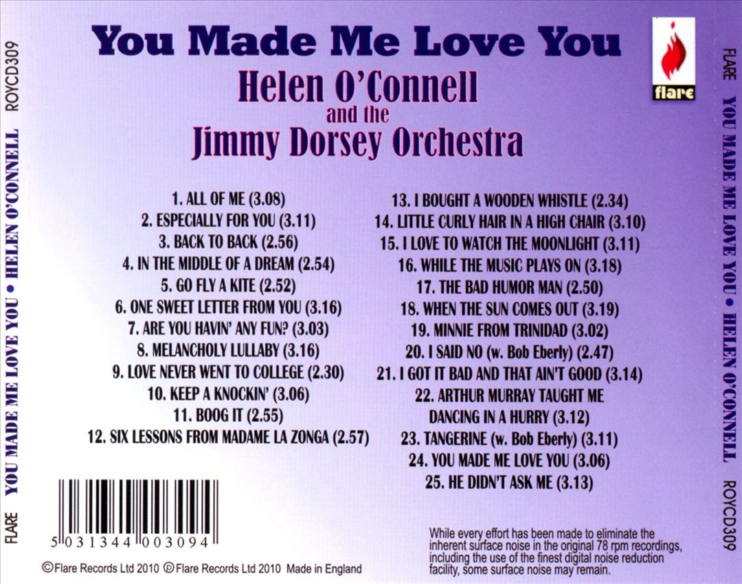 You Made Me Love You [Flare] cover art