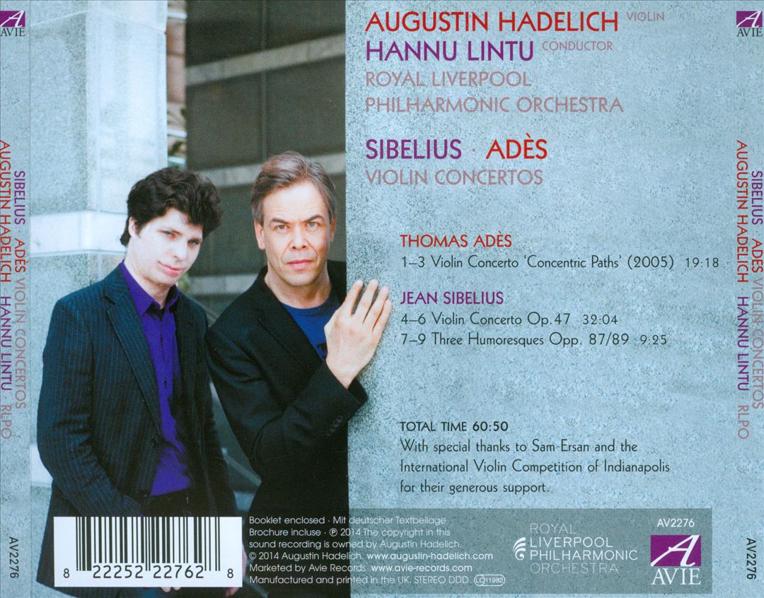 Sibelius, Adès: Violin Concertos cover art