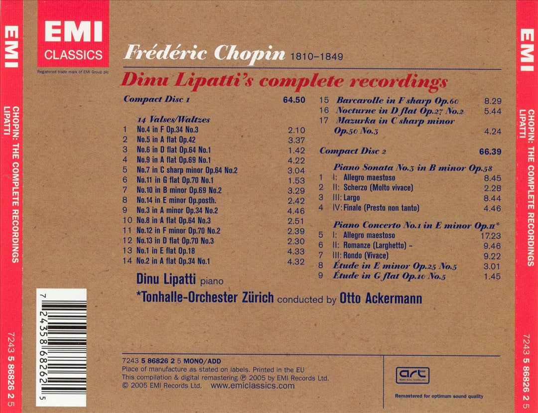 Complete Chopin Recordings cover art