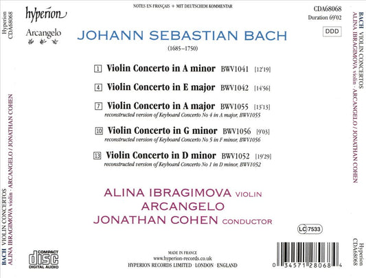 Bach: Violin Concertos cover art
