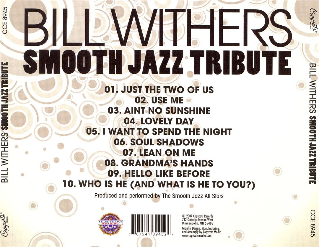 Bill Withers Smooth Jazz Tribute cover art