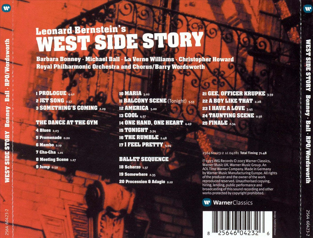 West Side Story [1993 Studio Recording] cover art