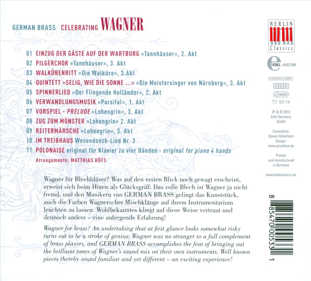 German Brass Celebrating Wagner cover art