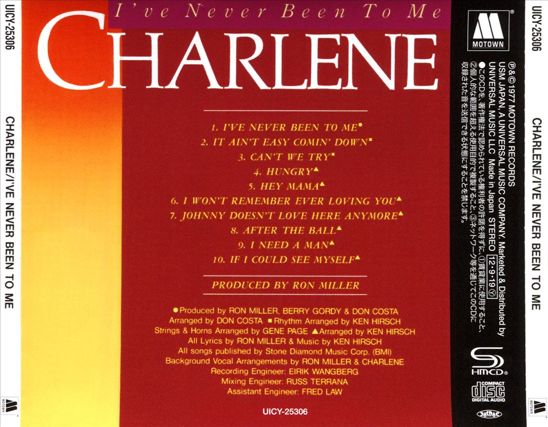 I've Never Been to Me cover art