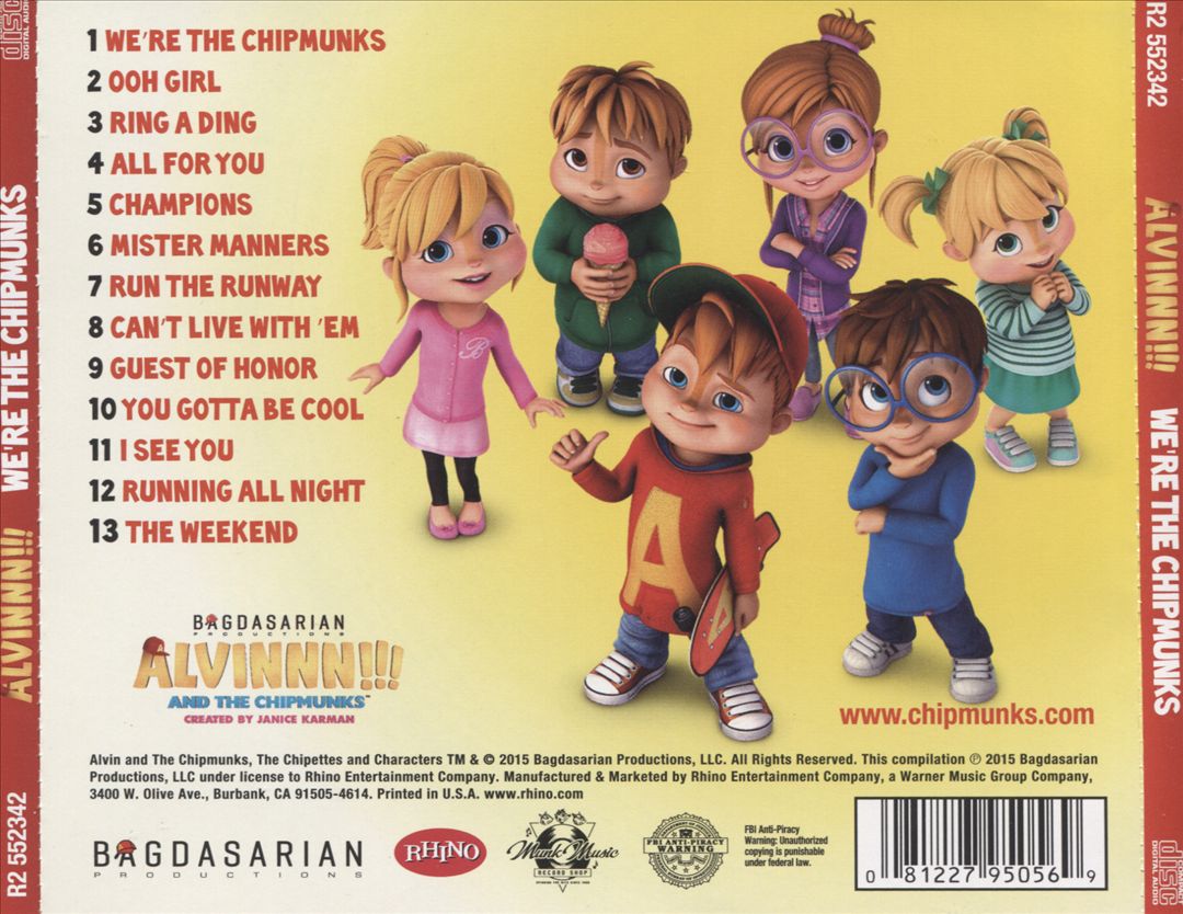 We're the Chipmunks cover art