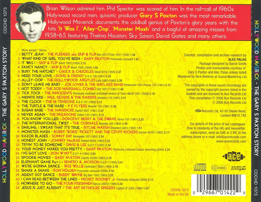 Hollywood Maverick: The Gary Paxton Story cover art