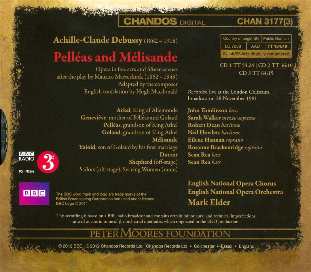 Debussy: Pelléas and Mélisande cover art