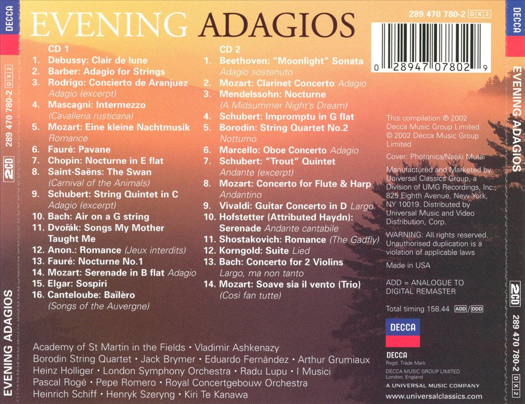 Evening Adagios cover art