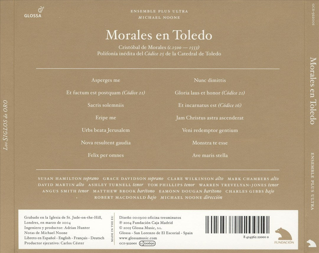 Morales en Toledo: Polifonía inédita del Códices 25, 1545-1547 cover art