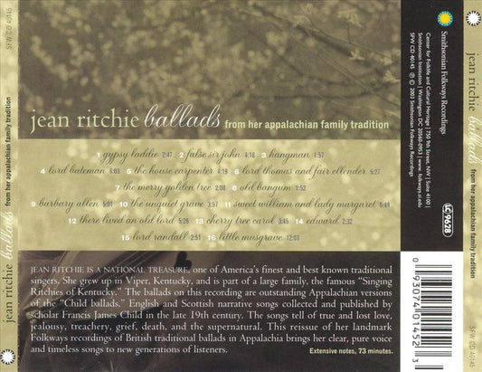 Ballads from Her Appalachian Family Tradition cover art