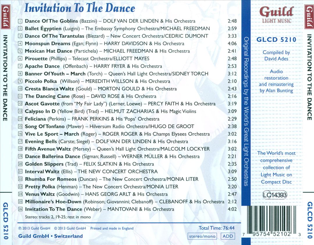 Golden Age of Light Music: Invitation to the Dance cover art