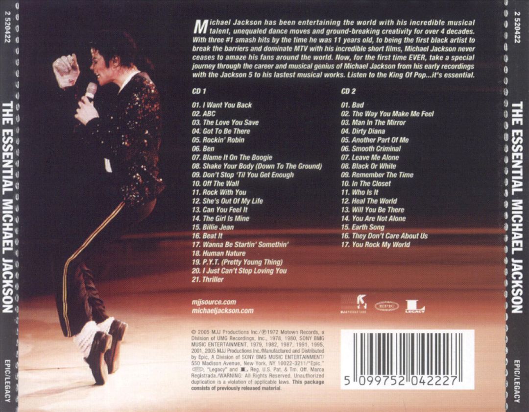 The Essential Michael Jackson [International] cover art
