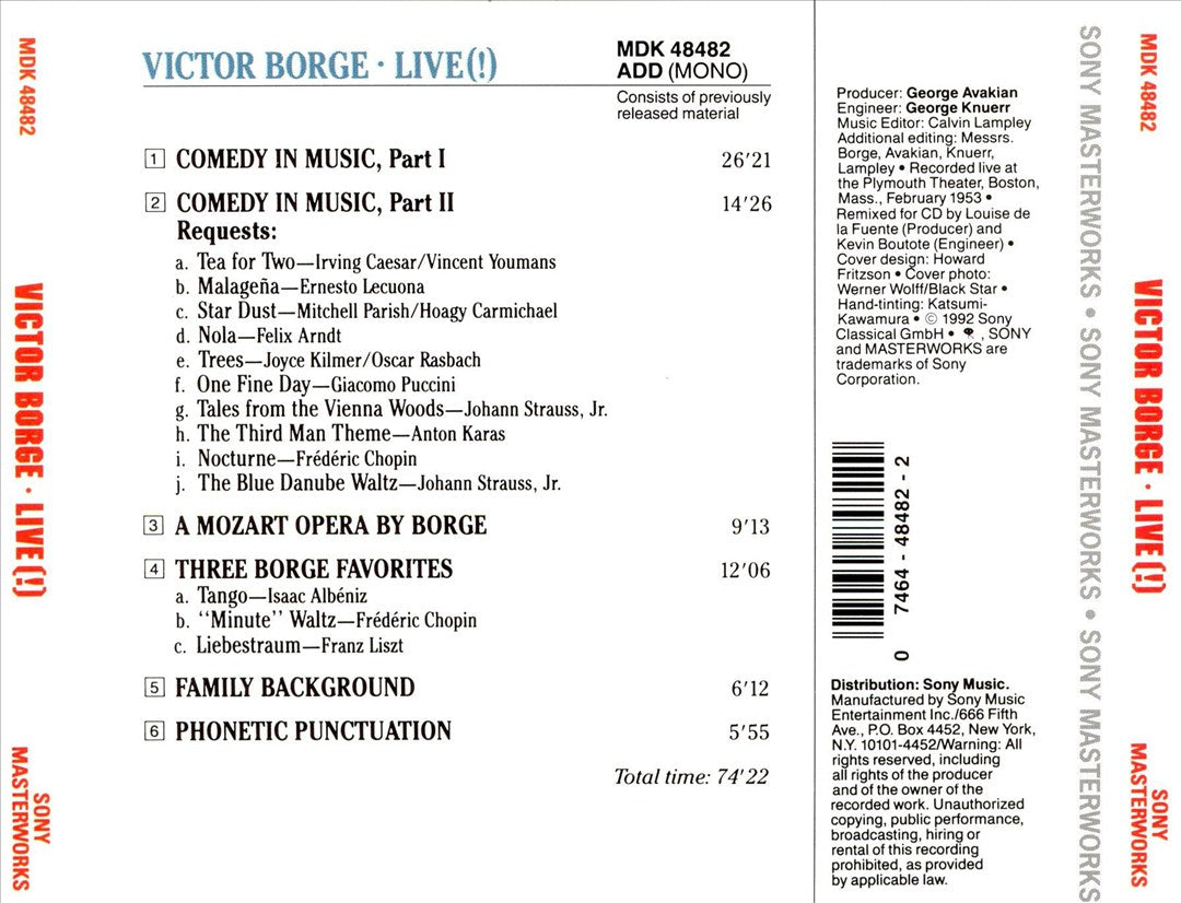 Victor Borge: Live cover art