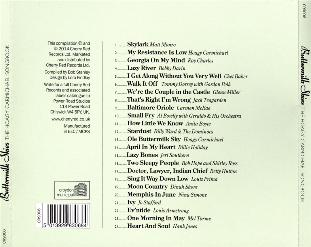 Buttermilk Skies: Hoagy Carmichael Songbook cover art