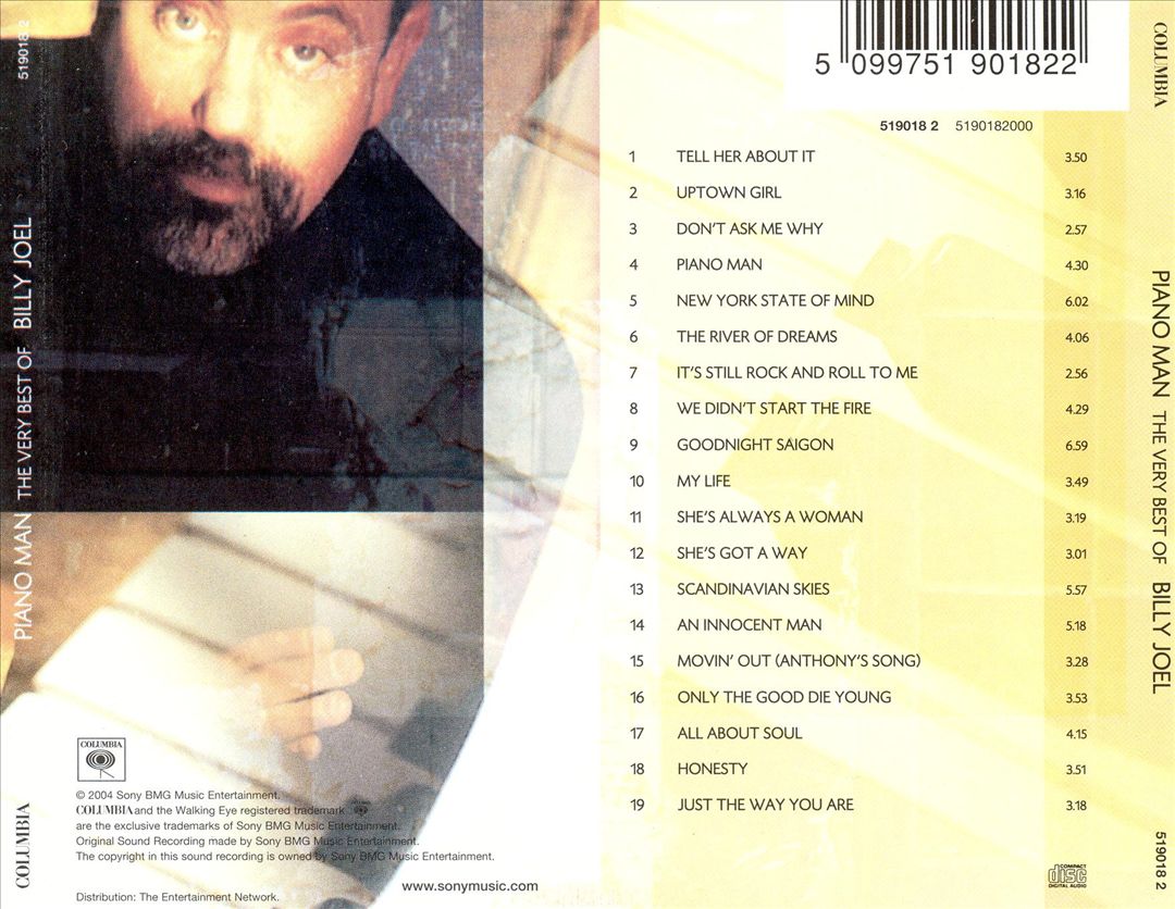 Piano Man: The Very Best of Billy Joel cover art