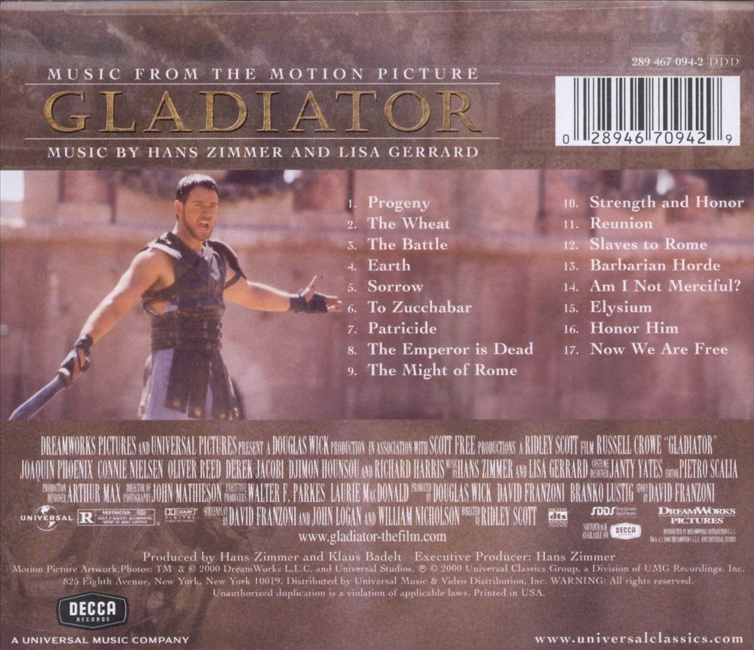 Gladiator [Music from the Motion Picture] cover art