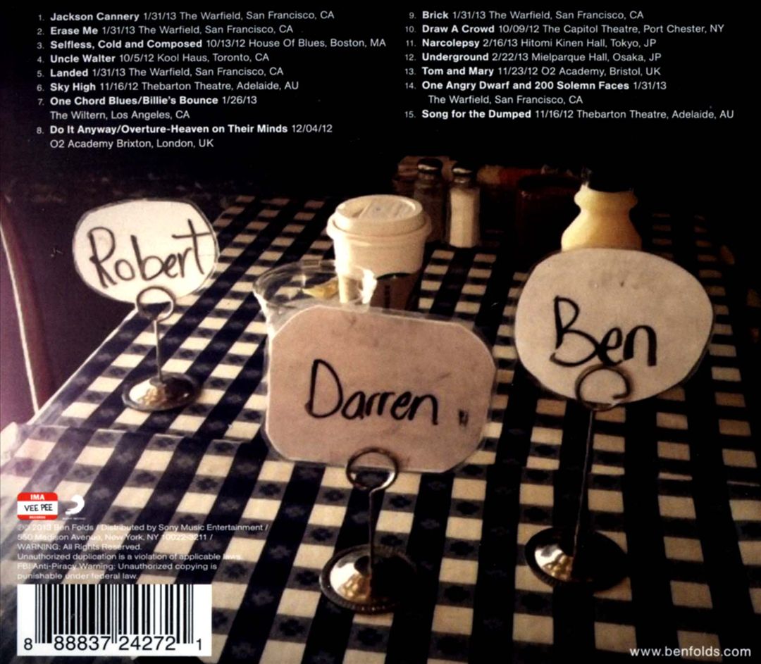 Ben Folds Five [Live] cover art