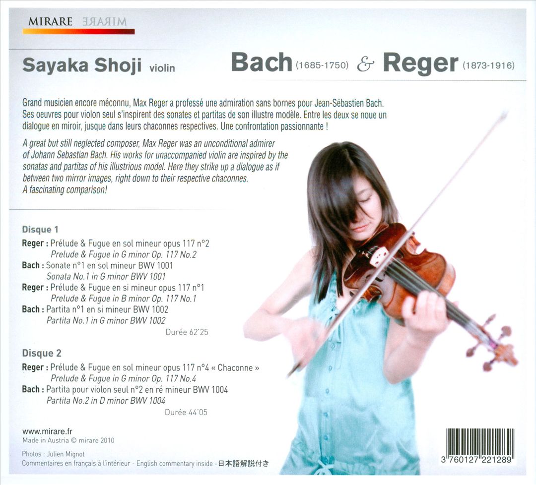 Bach & Reger cover art