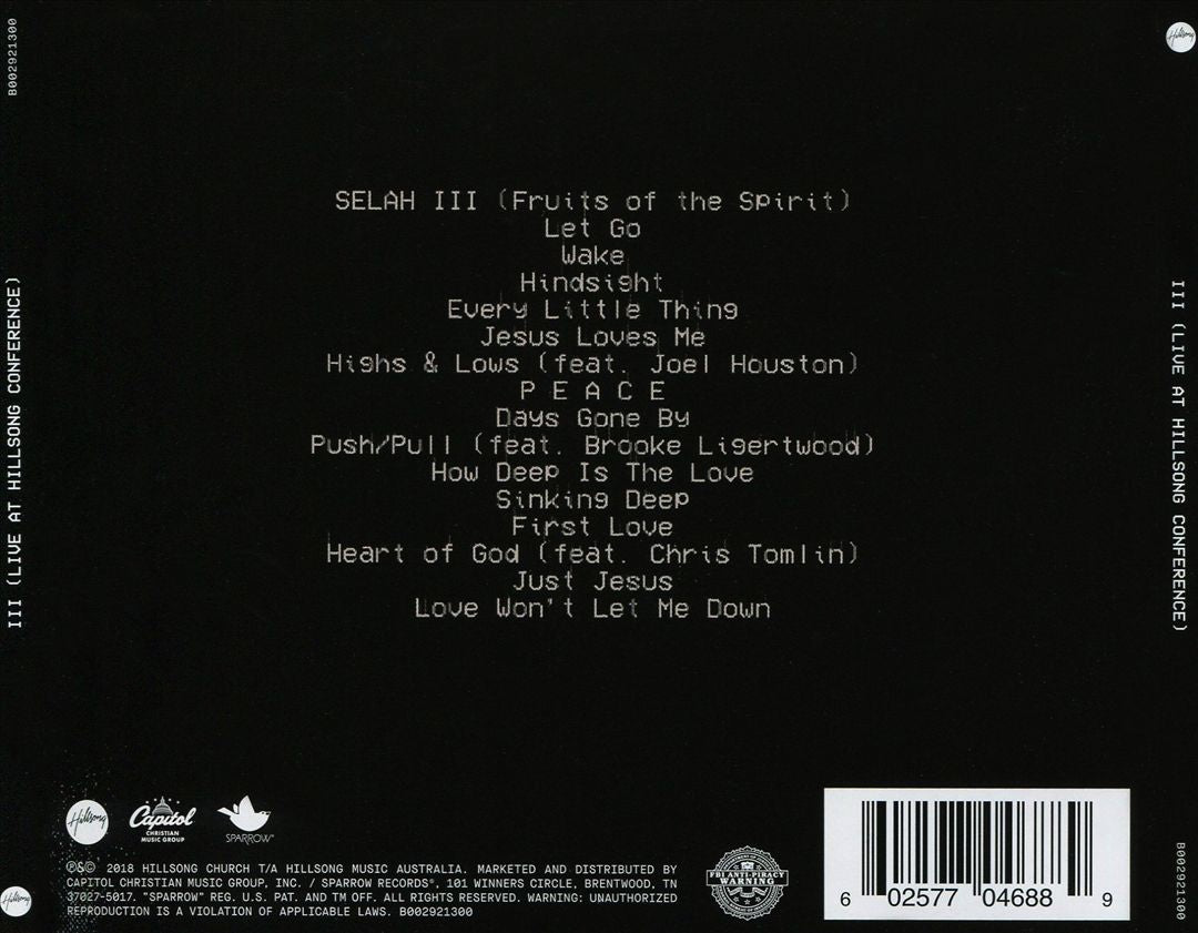 III: Live at Hillsong Conference cover art