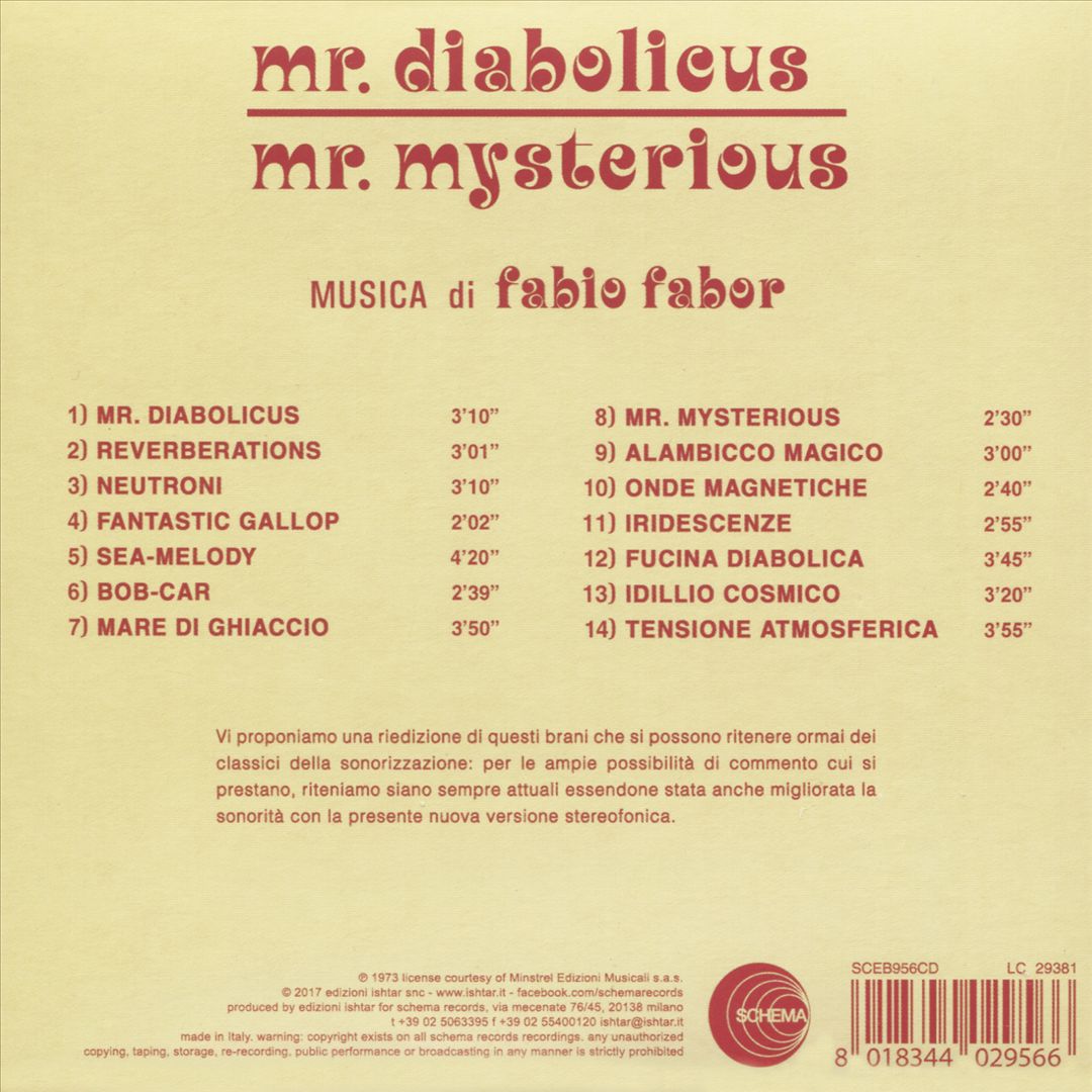 Mr. Diabolicus/Mr. Mysterious cover art