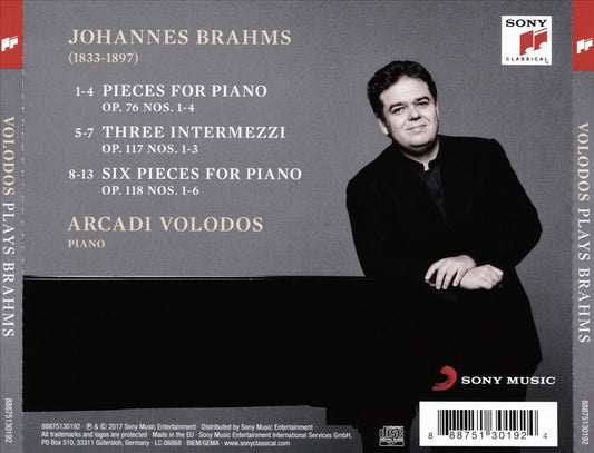 Volodos Plays Brahms cover art