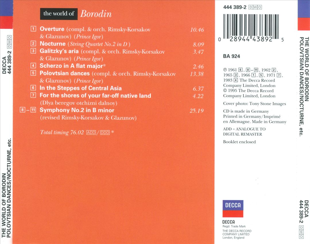 World of Borodin cover art
