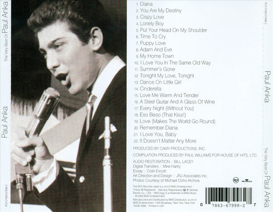 Very Best of Paul Anka [Sony/BMG] cover art