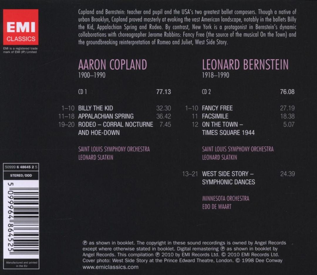 American Ballet Music: Copland & Bernstein cover art