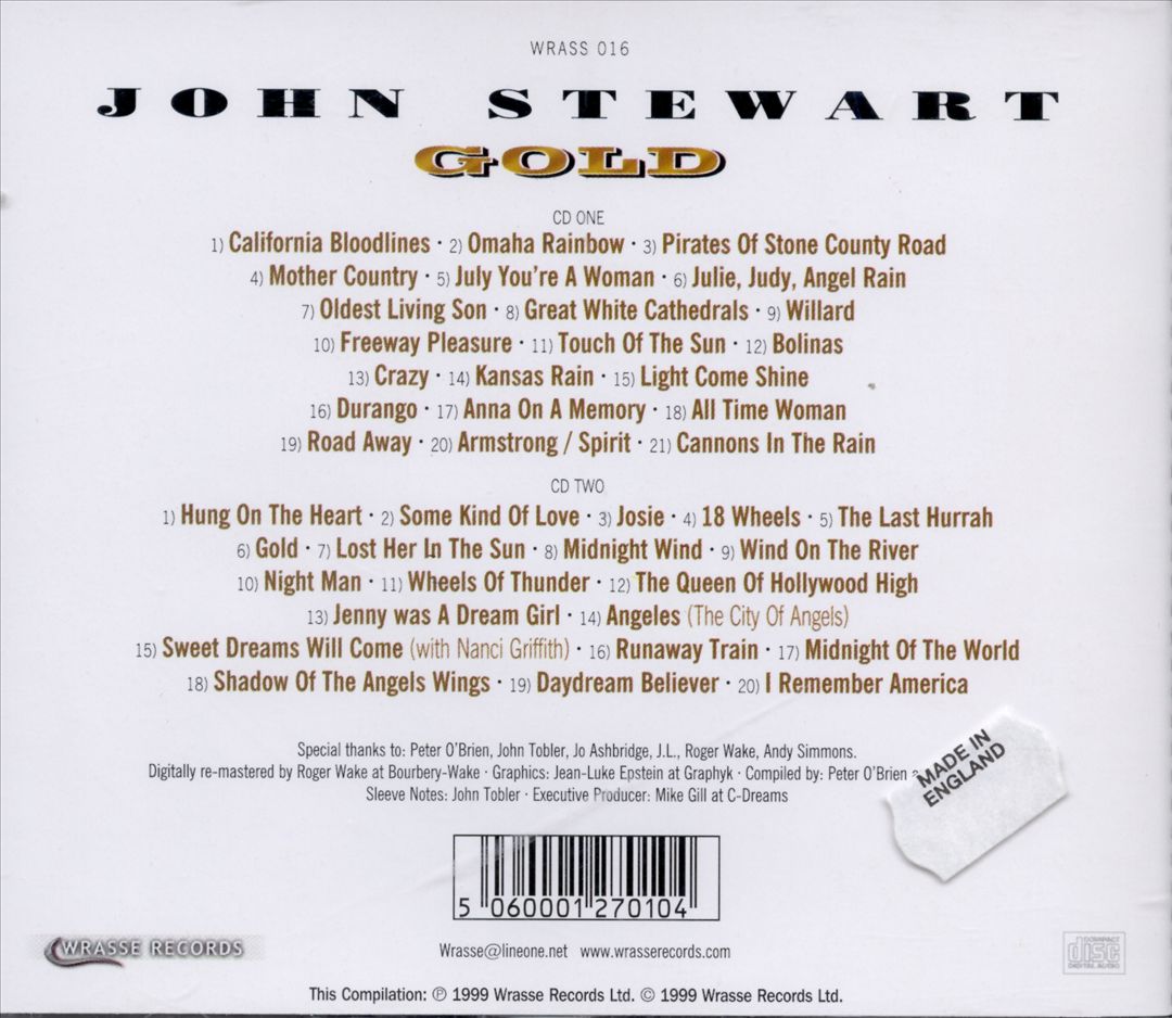 Gold: Best of John Stewart cover art