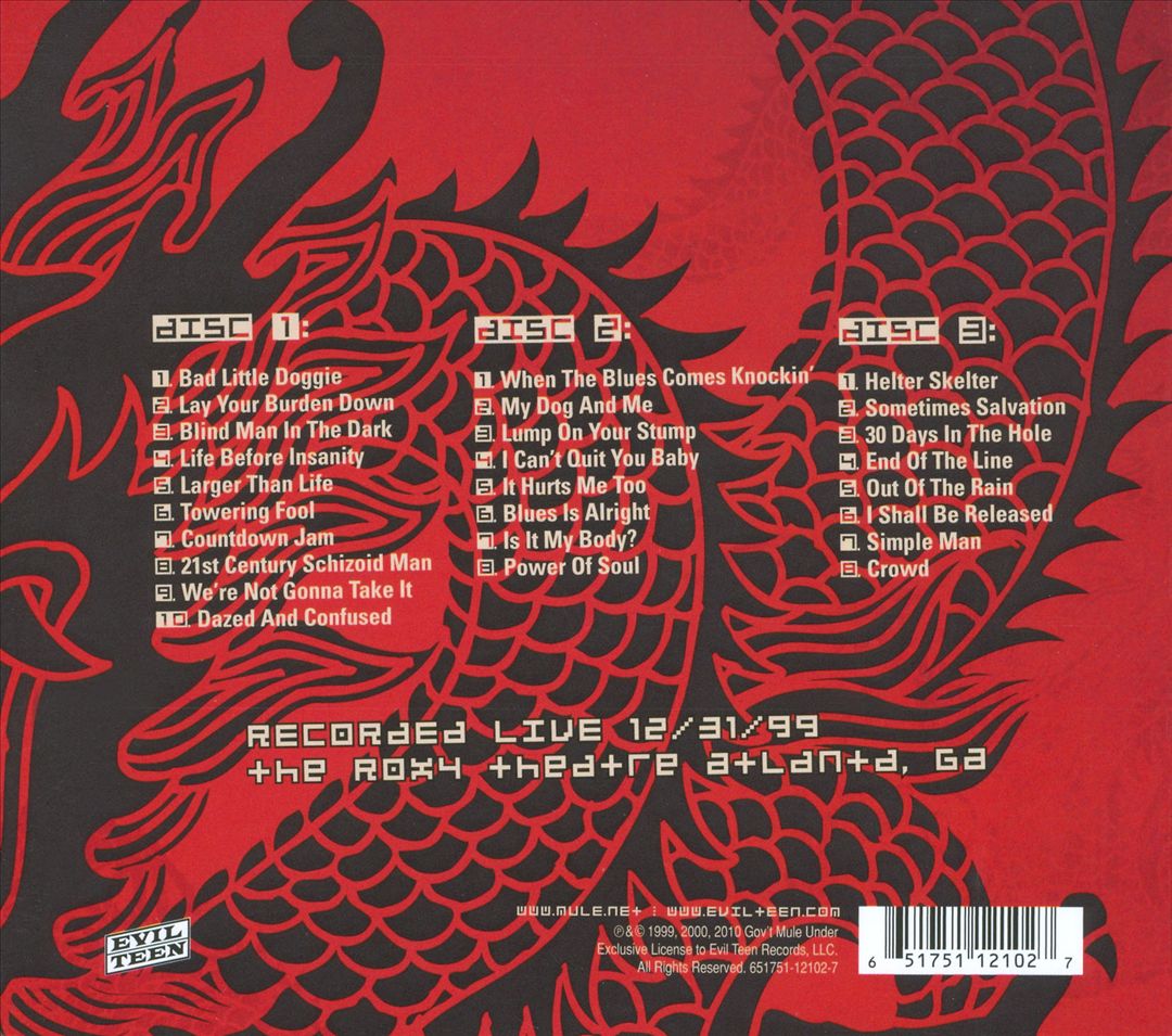 Mulennium (Live at the Roxy, Atlanta GA 31 Dec 1999) cover art