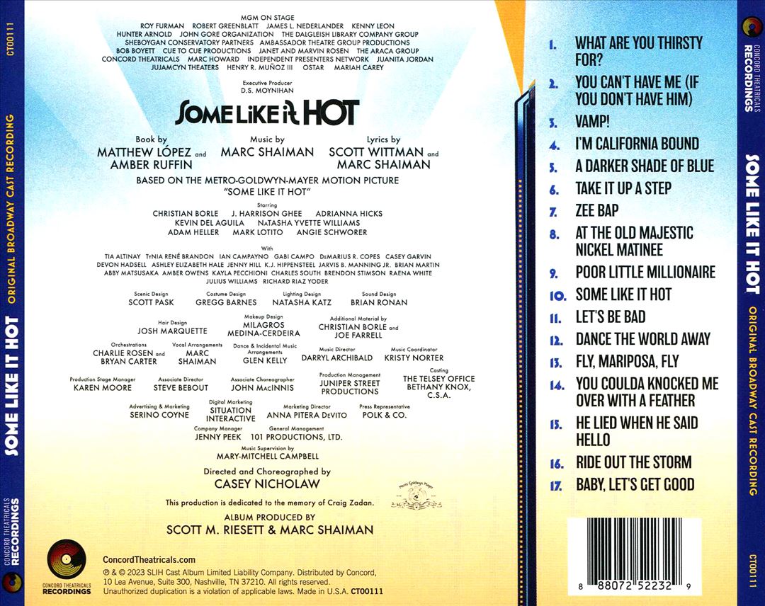 Some Like It Hot [Original Broadway Cast Recording] cover art