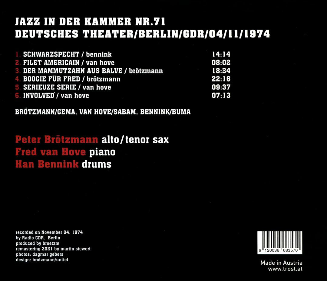Jazz in der Kammer Nr 71 cover art